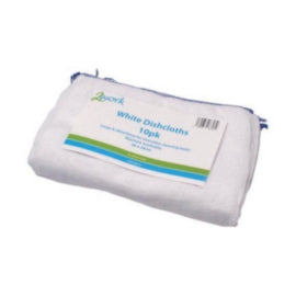 2Work Dishcloths 400x280mm White – cloths, scourers & dusters