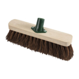 Jantex Wooden Broom Head Stiff Bassine 12in – mops, brooms & cleaning tools