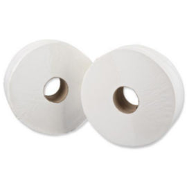 Jumbo Toilet Roll 1-Ply White Pk6 – toilet tissue & rolls