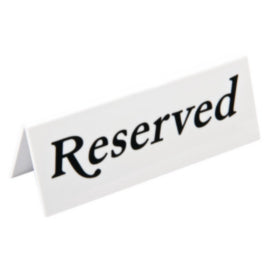 Plastic Reserve Signs Pack of 10 – cleaning & hygiene supplies