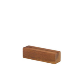 Acacia Wood Sign Holder 9 x 3 x 3cm – cleaning & hygiene supplies