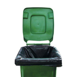 2Work Wheelie Bin Liner Medium Duty Black – bin liners & refuse sacks
