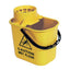 2Work Plastic Mop Bucket With Wringer 15 Litre Yellow – mops, brooms & cleaning tools
