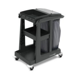 ECO-Matic EM1 Cleaning Trolley with 120L Waste Bin & ReFlo Technology – waste bins & containers