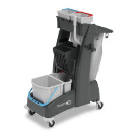 MM-4T Compact Twin Mop Cleaning Trolley with Vertical Press & ReFlo Technology – mops, brooms & cleaning tools