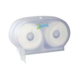 2Work Micro Twin Toilet Roll Dispenser – toilet tissue & rolls