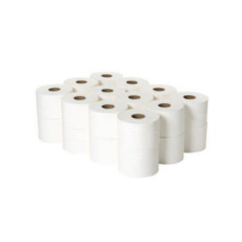 2Work Micro Twin Toilet Roll 2-Ply White 125m – toilet tissue & rolls