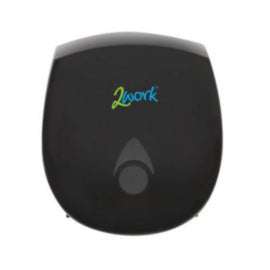 2Work Recycled Mini Jumbo Toilet Roll Dispenser Black – toilet tissue & rolls