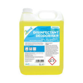2Work Bactericidal Cleaner Disinfectant Deodoriser Lemon 5 Litre – surface cleaners & disinfectants