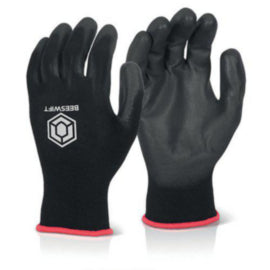 Beeswift PU Coated Gloves Black XL – gloves & hand protection