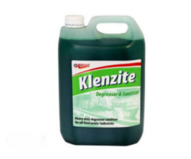 Klenzite, Degreaser & Sanitizer 5ltr – surface cleaners & disinfectants
