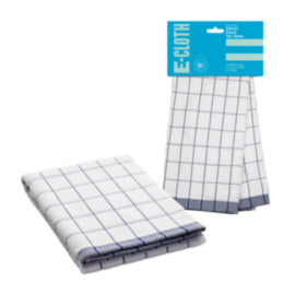 E-Cloth e-towel Classic Check - Blue – cloths, scourers & dusters