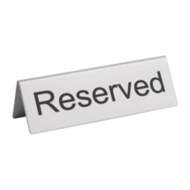 Olympia Brushed Steel Reserved Table Sign Pack of 10 – brushes & scrubbing tools