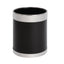 Bolero Black Waste Paper Bin with Silver Rim – cleaning & hygiene supplies