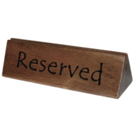 Olympia Acacia Menu Holder and Reserved Sign Pack of 10 – cleaning & hygiene supplies