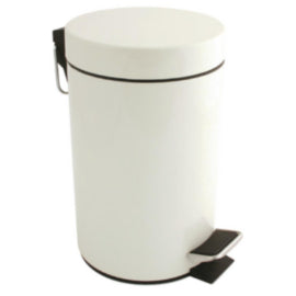 Bolero White Pedal Bin 3Ltr – waste bins & containers