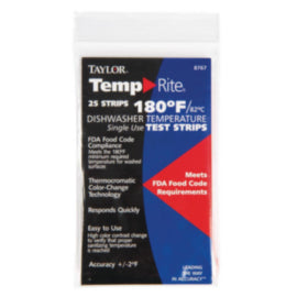 Dishwasher Temperature Test Strip Pack of 25 – dishwasher detergents & additives
