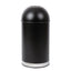 Bolero Steel Open Lid Bullet Bin Black 40Ltr – cleaning & hygiene supplies