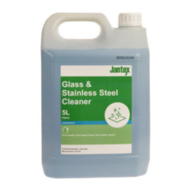 Jantex Green Glass and Stainless Steel Cleaner Concentrate 5Ltr – cleaning & hygiene supplies