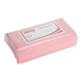 Jantex Washroom Cleaning Cloth Red (50 Pack) – cloths, scourers & dusters