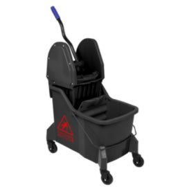 Jantex Two-Compartment Mop Bucket and Wringer Red 30Ltr – mops, brooms & cleaning tools