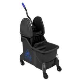 Jantex Two-Compartment Mop Bucket and Wringer Blue 30Ltr – mops, brooms & cleaning tools