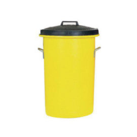Bin/Lid/Handles 85 Litre Yellow 311971 – cleaning & hygiene supplies