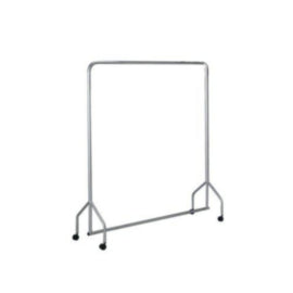 Garment Hanging Rail Silver L1830 X H1730 X D500Mm – cleaning & hygiene supplies