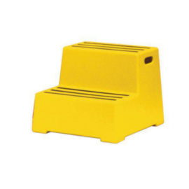 Plastic Safety Step 2 Tread Yellow – cleaning & hygiene supplies