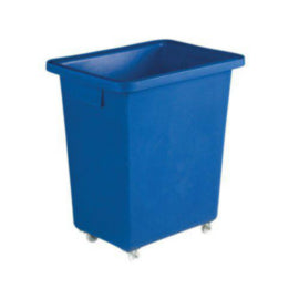 Bottle Skip 580x410x700mm 4x50mm Swivel Blue – cleaning & hygiene supplies