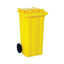 Refuse Container 120L 2 Wheeled yellow – waste bins & containers