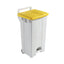 90L Mobile Pedal Bin Lid Yellow 357002 – waste bins & containers