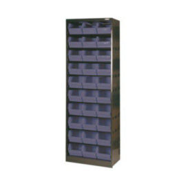 Cabinet 30 Polyprop Bins Grey Black – cleaning & hygiene supplies