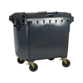 1100L Grey Wheeled Bin / Lid 377396 – cleaning & hygiene supplies