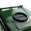 240L Green Lock Bottle Wheelie Bin – waste bins & containers