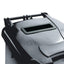 120L Locked Grey Wheelie Bin 377879 – waste bins & containers