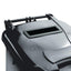 140L Locked Grey Wheelie Bin 377880 – waste bins & containers