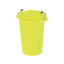 Dustbin With Clip On Lid Yellow 90L – waste bins & containers