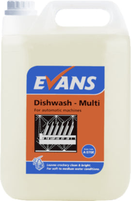 Evans Dishwash Multi Detergent – cleaning & hygiene supplies