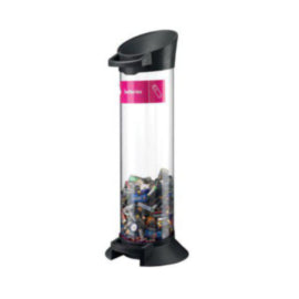 Battery Tube Recycling Bin 20L Black – waste bins & containers