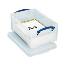 Really Useful 9L Storage Box/Lid Clear – waste bins & containers