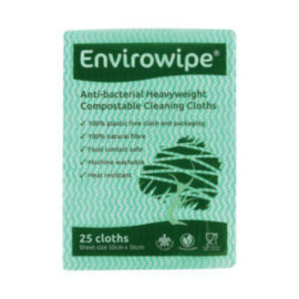 Envirowipe Antibacterial Cleaning Cloths 500x360mm Green – surface cleaners & disinfectants