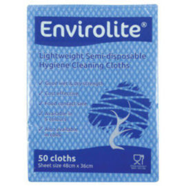 Envirolite Lightweight 480x360mm Blue All Purpose Cloths – cloths, scourers & dusters