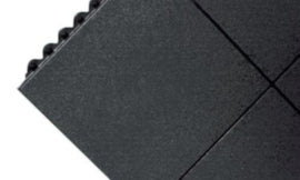 All-Purpose Anti-Fatigue Modular Mat Solid Surface Black – cleaning & hygiene supplies
