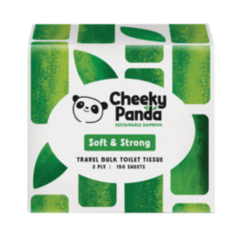 Cheeky Panda 2-Ply Toilet Tissue Travel Bulk Pack 150 Sheets – toilet tissue & rolls