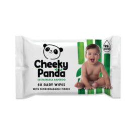 Cheeky Panda Sustainable Bamboo Baby Wipes x60 Wipes Unscented – cleaning & sanitising wipes