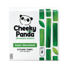 Cheeky Panda 2-Ply Plastic Free Kitchen Roll x2 Rolls – kitchen roll & paper towels