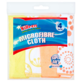 Killeen Microfibre Cloths 4 Pack – cloths, scourers & dusters