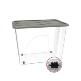 Dosco Dune Storage Box with Wheels 80LT – waste bins & containers