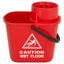 Dosco Mop Bucket & Wringer Heavy Duty Red 15L – mops, brooms & cleaning tools